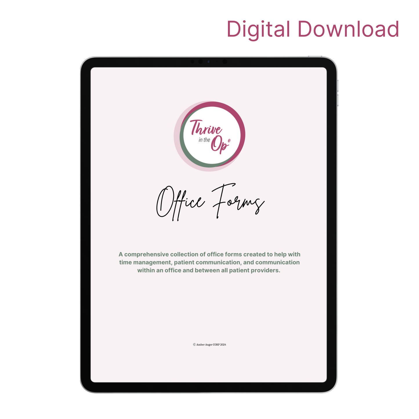 Instant Download: Customizable Office Form Templates | Time Management Collection